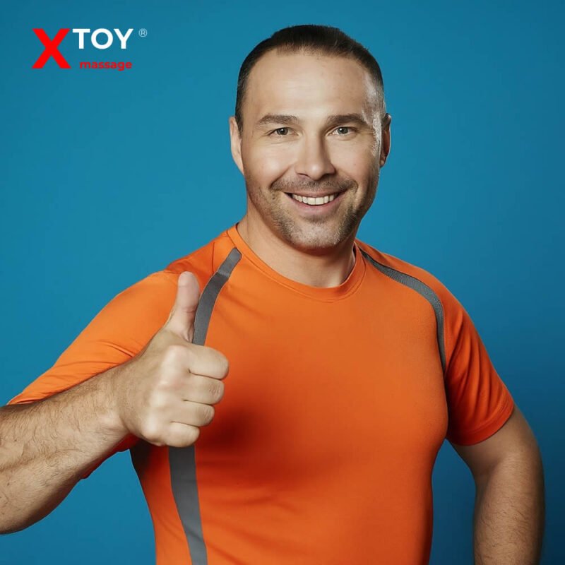 Masażer prostaty posuwisty wibrujący z pilotem XTOY wielofunkcyjny czarny - obrazek 2